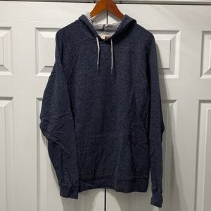 J. Crew Heathered Dark Blue Hoodie for Men